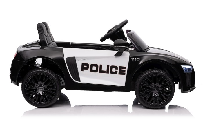 Audi R8 Policja na akumulator dla dzieci + Pilot + EVA + Wolny Start + MP3 LED-50 7303 