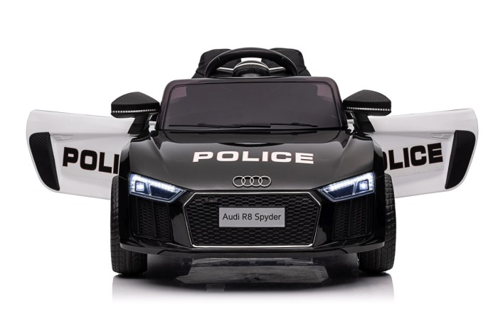 Audi R8 Policja na akumulator dla dzieci + Pilot + EVA + Wolny Start + MP3 LED-53 7303 