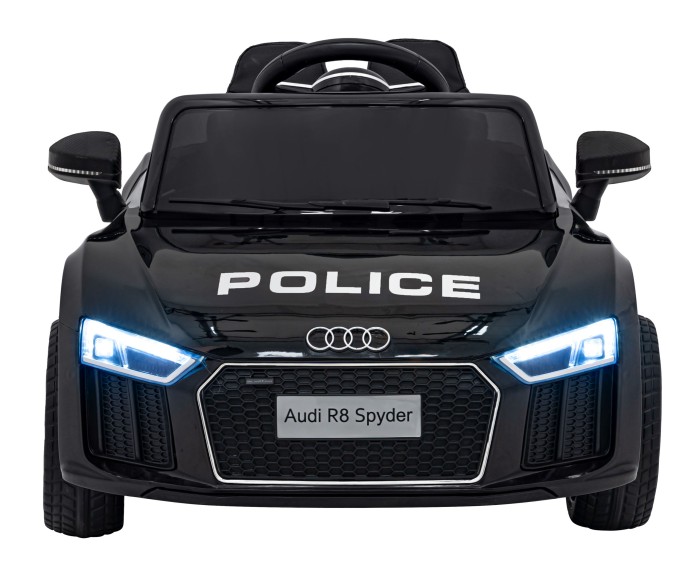 Audi R8 Policja na akumulator dla dzieci + Pilot + EVA + Wolny Start + MP3 LED-63 7303 