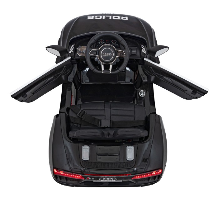 Audi R8 Policja na akumulator dla dzieci + Pilot + EVA + Wolny Start + MP3 LED-78 7303 