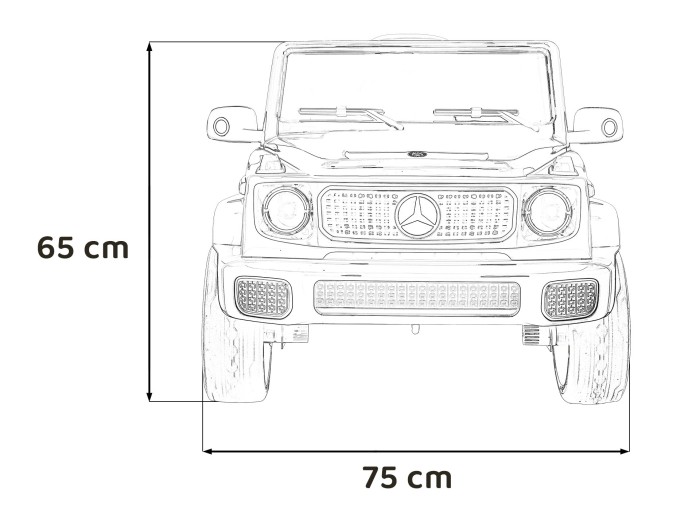 Pojazd Mercedes Benz EQG Biały-20 7308 