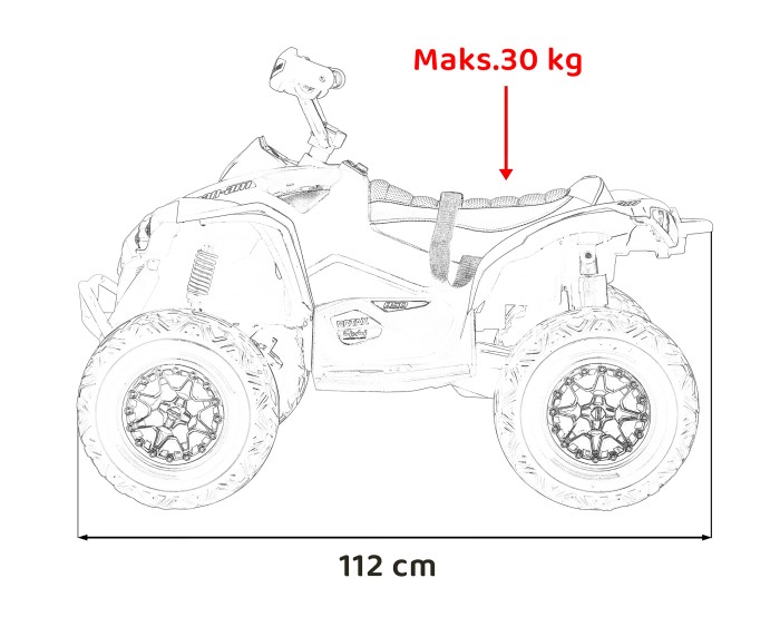 Quad Maverick ATV Czerwony-19 7310 