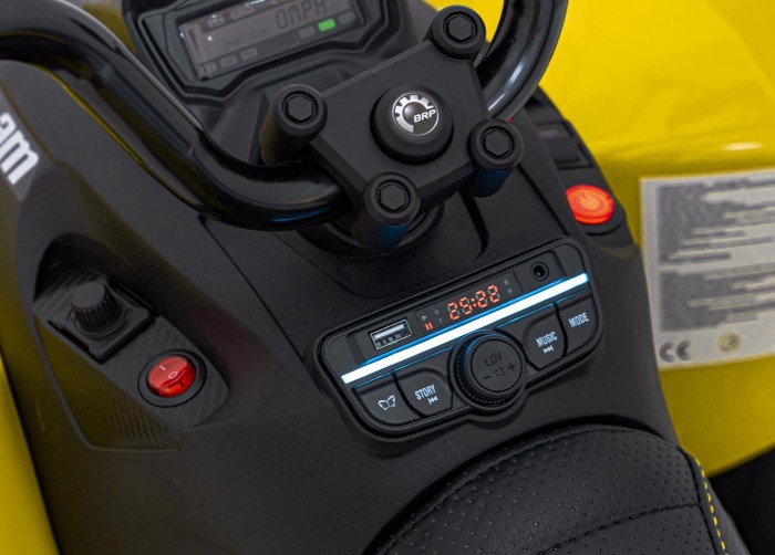 Quad Maverick ATV Żółty-10 7325 