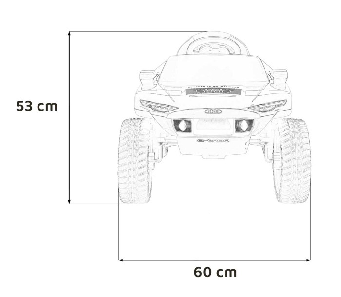 Pojazd Audi RSQ E-TRON Szary-23 7330 