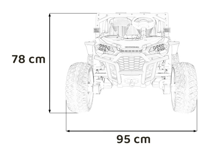 Pojazd Terenowy HONDA Talon 4x4 Różowy-25 7349 