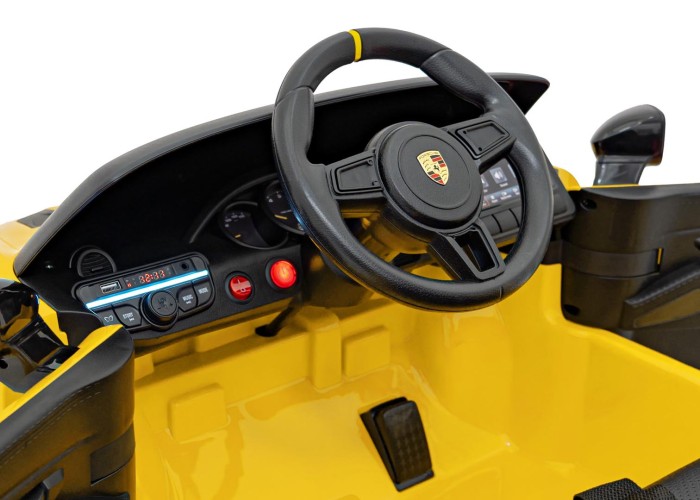 Pojazd Porsche Spyder RS 718 Żółty samochód sportowy-9 7361 