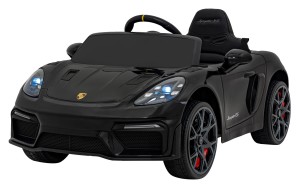 Auto na akumulator Porsche Spyder RS 718 | Czarny | Lakierowany