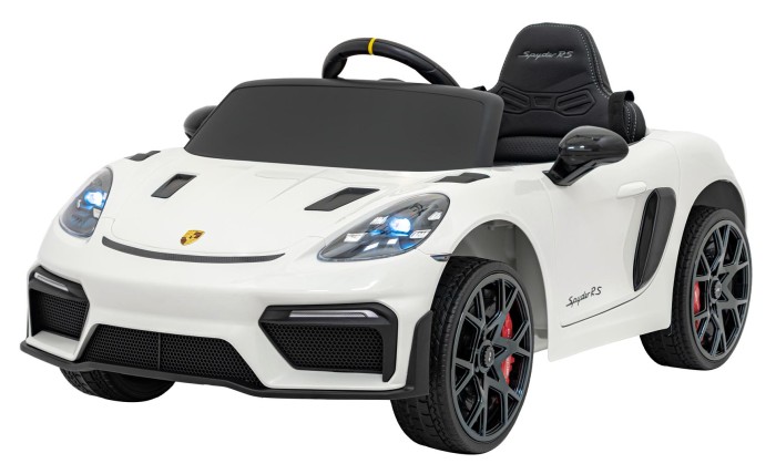Auto na akumulator Porsche Spyder RS 718 | Biały | Lakierowany