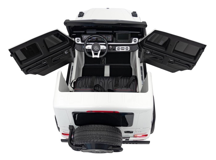 Pojazd Mercedes Benz G63 AMG XXL MP4 Biały-20 7370 