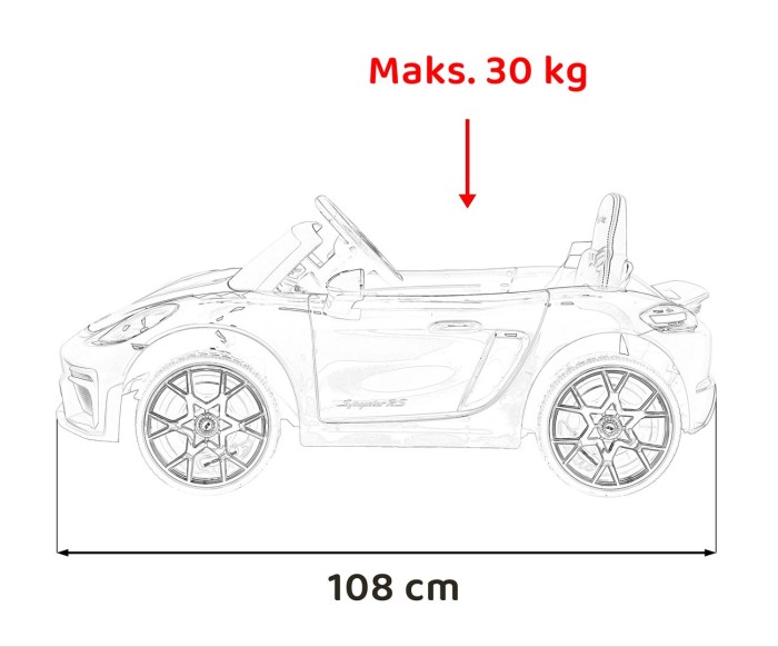Pojazd Porsche Spyder RS 718 Różowy MP4-17 7371 