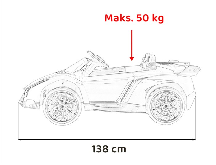 Pojazd Lamborghini Veneno Czerwony-28 7375 