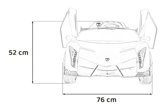 Pojazd Lamborghini Veneno Czerwony-29 7375 