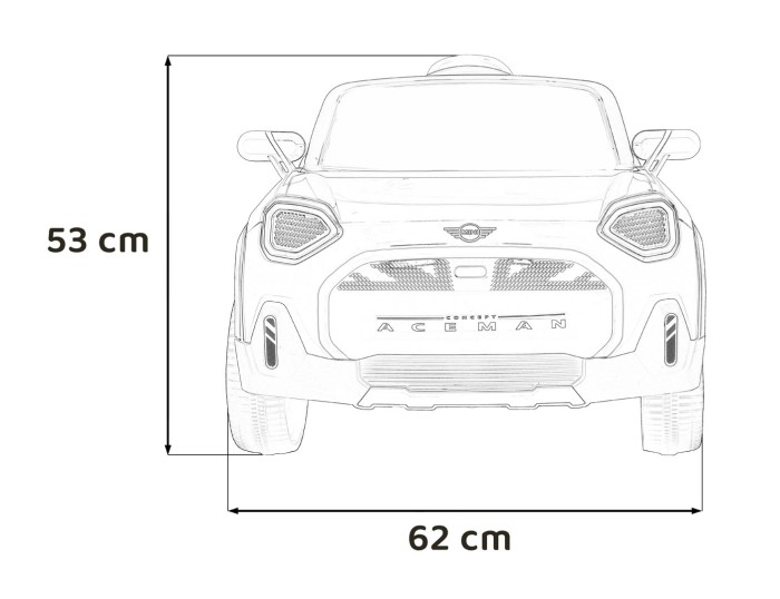 Pojazd Mini Concept Aceman Biały crossover-22 7382 