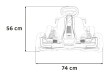 Pojazd Gokart Audi z Funkcją Driftu Czerwony-22 7397 