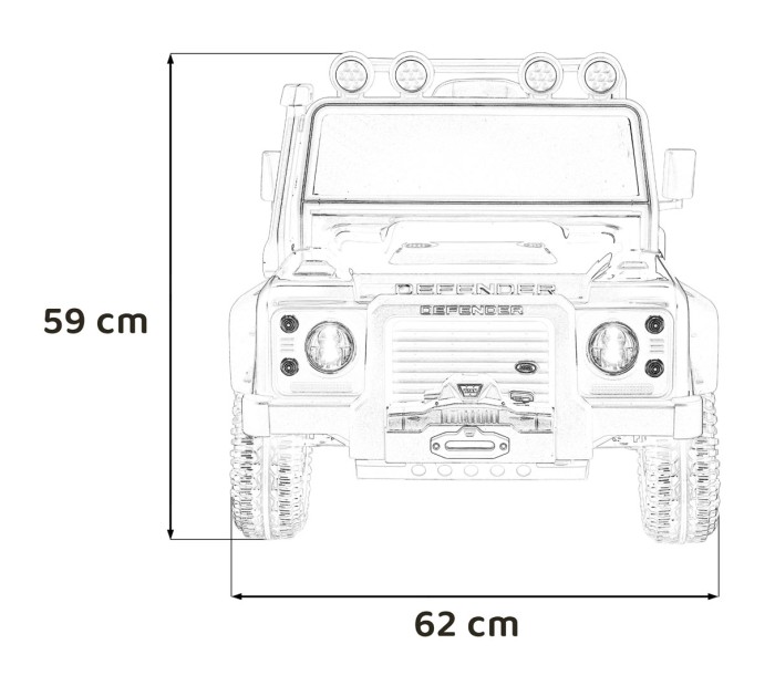 Pojazd Land Rover Defender 110 SVX Concept Pomarańczowy-23 7416 