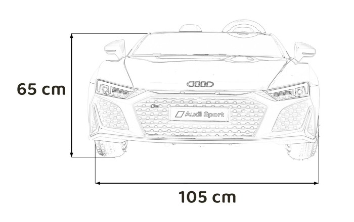 Pojazd Audi Spyder R8 LIFT Niebieski-43 7422 