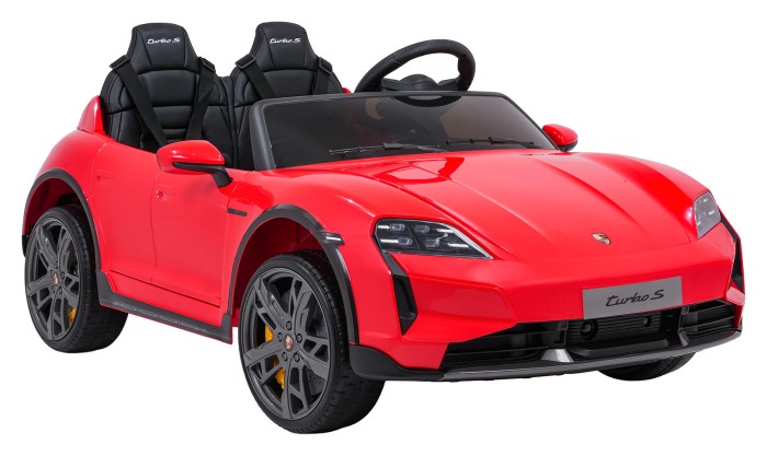 Pojazd Porsche Taycan Turbo S Czerwony