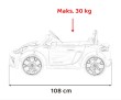 Pojazd Porsche Spyder RS 718 Biały sportowy samochód-14 7456 