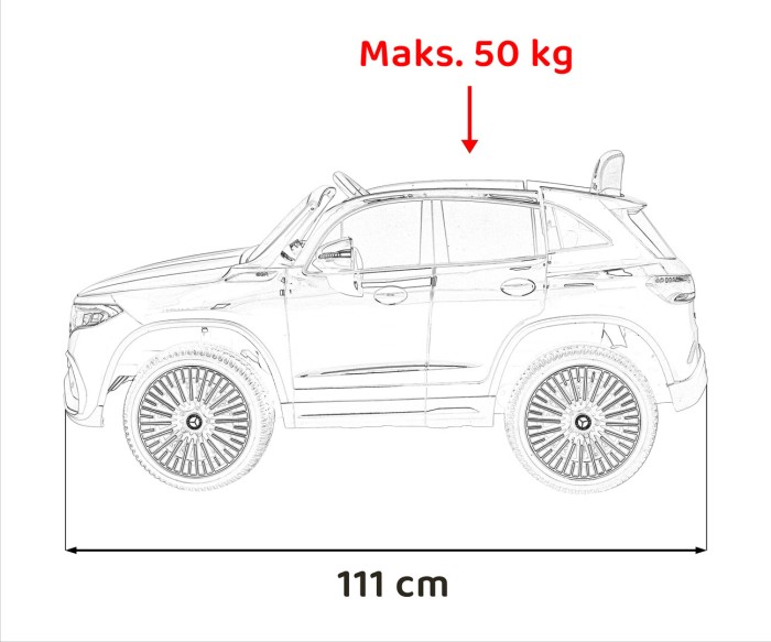 Pojazd Mercedes Benz EQA 250 Czerwony-85 7461 