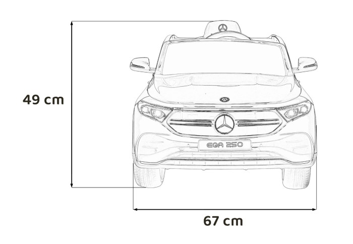 Pojazd Mercedes Benz EQA 250 Biały-82 7462 