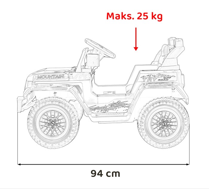 Pojazd Off Road MOUNTAIN Zielony-17 7469 