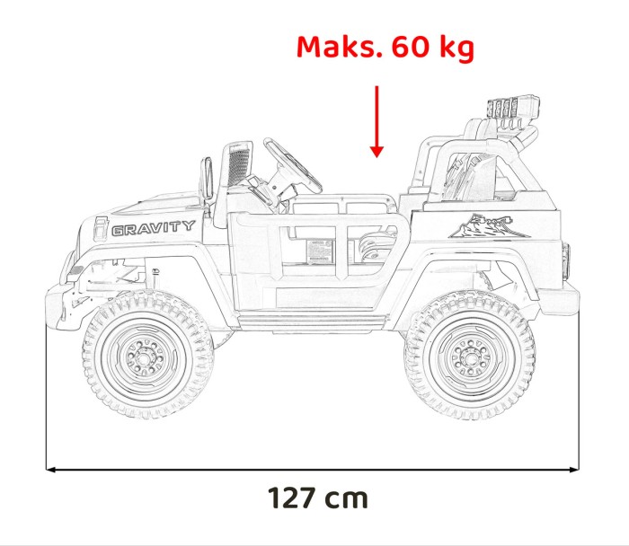 Pojazd Off Road MONSTER Szary-21 7476 
