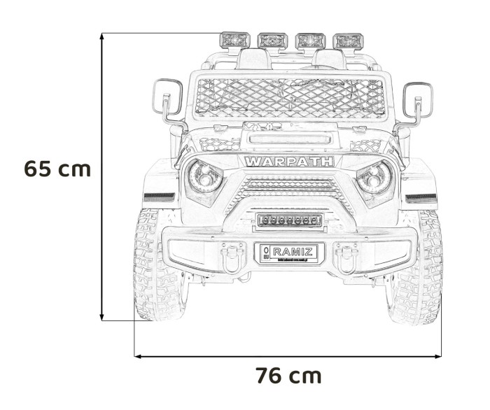 Pojazd Off Road MONSTER Szary-22 7476 