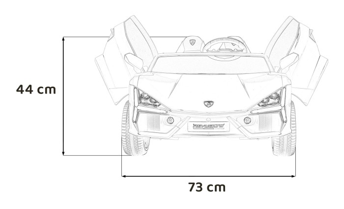 Pojazd Lamborghini Revuelto XL STRONG Szary-28 7489 