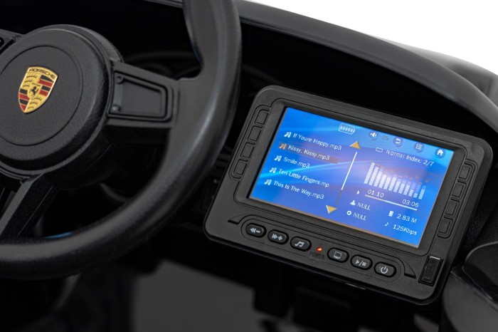 Pojazd Porsche Spyder RS 718 Czarny MP4-9 7491 