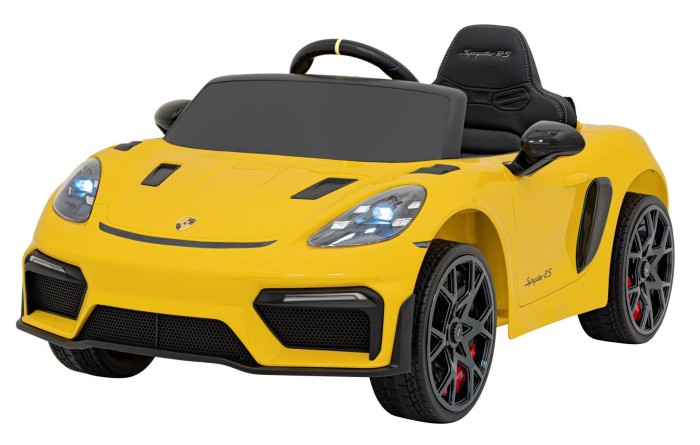Auto na akumulator Porsche Spyder RS 718 Żółty MP4