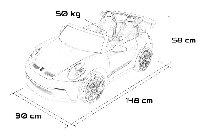 Pojazd Porsche 911 GT3 Różowy MP4-23 7511 