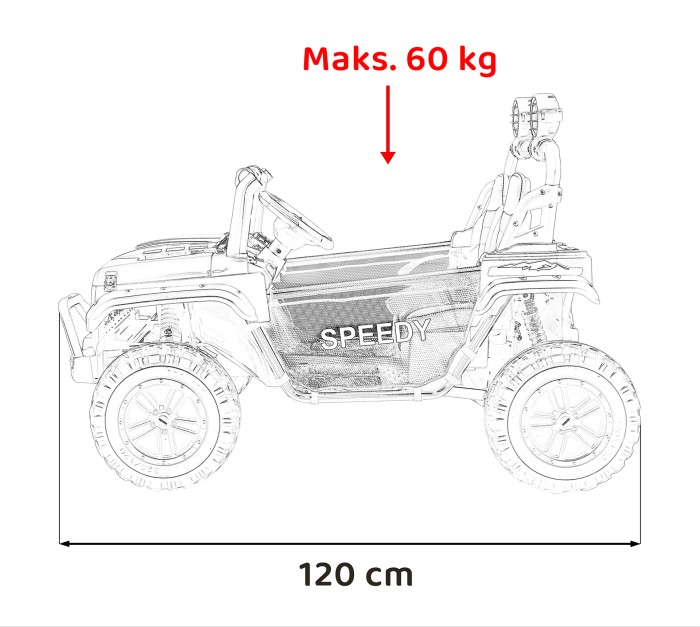 Pojazd Terenowy PASSION 4x4 Czerwony-24 7517 