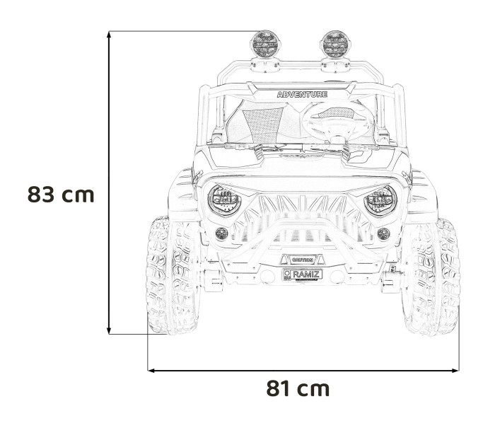 Pojazd Terenowy PASSION 4x4 Różowy-25 7519 