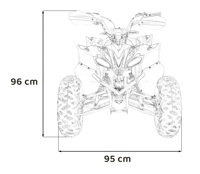 Pojazd Quad Spalinowy DESERT STORM Pomarańczowy-23 7563 