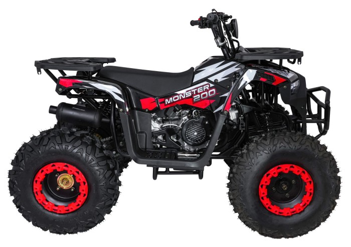 Pojazd Quad Spalinowy 200CC MONSTER Czerwony-4 7564 