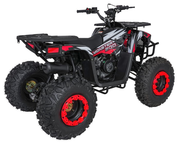Pojazd Quad Spalinowy 200CC MONSTER Czerwony-8 7564 