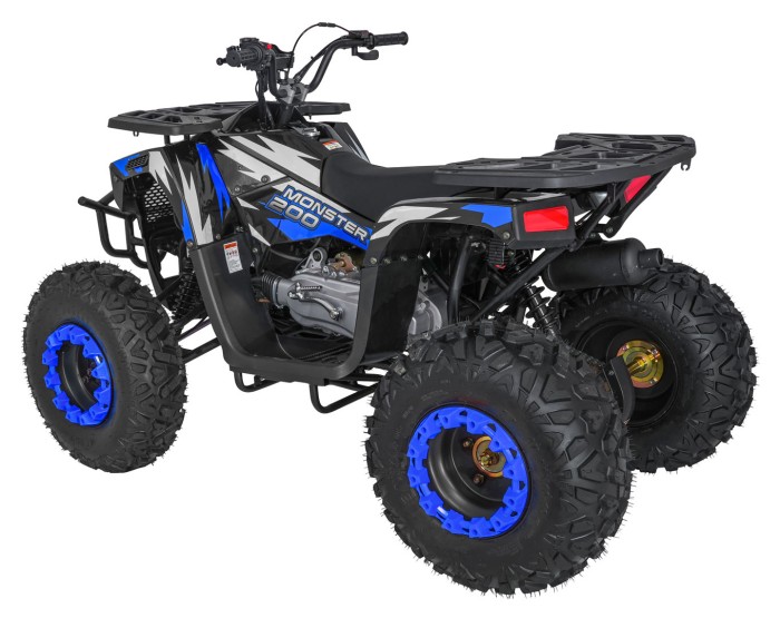 Pojazd Quad Spalinowy 200CC MONSTER Niebieski-7 7565 