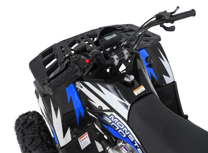 Pojazd Quad Spalinowy 200CC MONSTER Niebieski-25 7565 