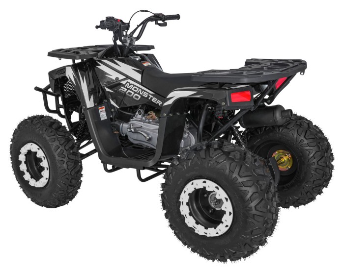 Pojazd Quad Spalinowy 200CC MONSTER Czarny-7 7567 