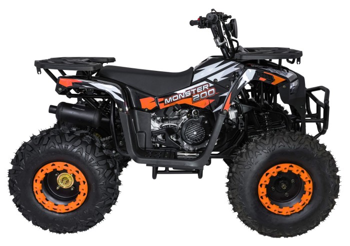 Pojazd Quad Spalinowy 200CC MONSTER Pomarańczowy-3 7568 