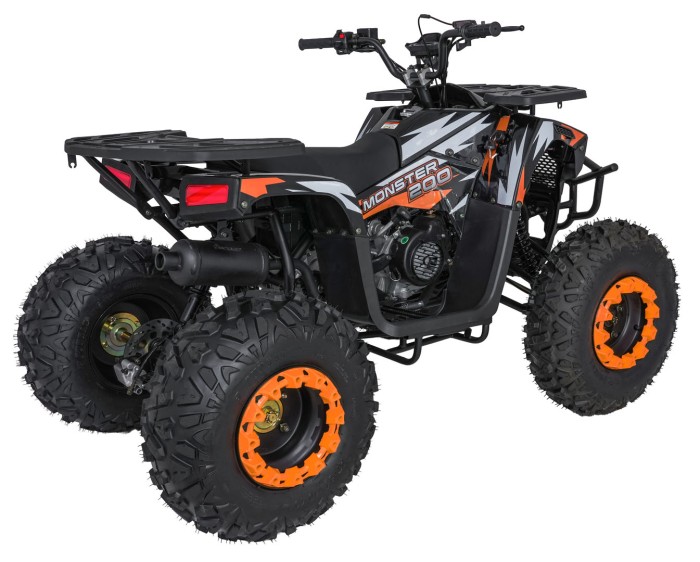 Pojazd Quad Spalinowy 200CC MONSTER Pomarańczowy-8 7568 