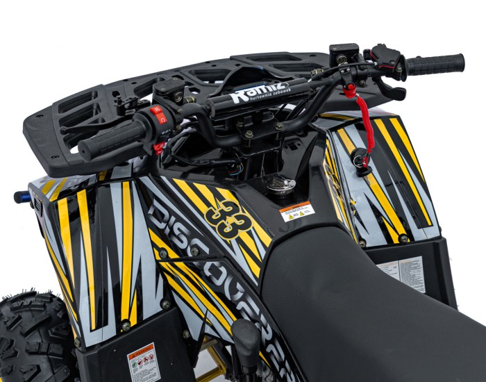 Pojazd Quad Spalinowy 125CC DISCOVERER Żółty-24 7574 