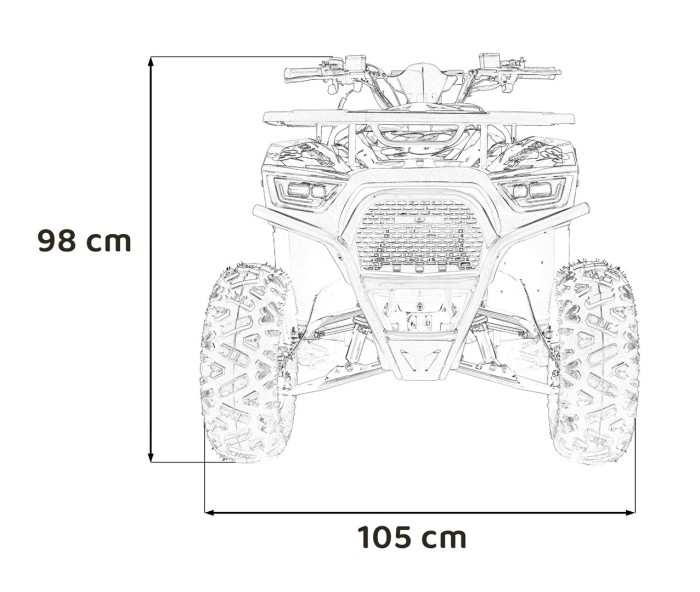 Pojazd Quad Spalinowy 125CC DISCOVERER Żółty-26 7574 