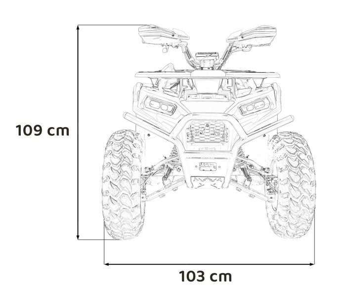 Pojazd Quad Spalinowy 200CC PRO RIDER Pomarańczowy-31 7580 