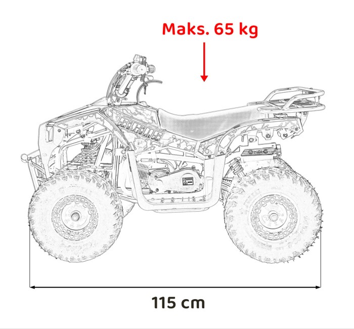 Pojazd Quad Spalinowy 49CC SIRIUS Pomarańczowy-22 7583 