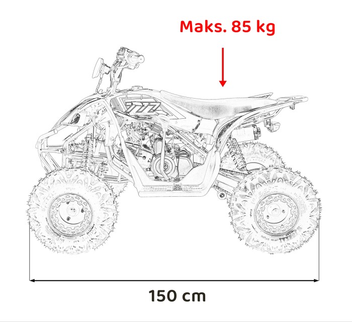 Pojazd Quad Spalinowy DESERT STORM LIFT Niebieski-27 7584 