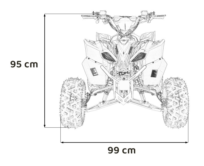 Pojazd Quad Spalinowy DESERT STORM LIFT Pomarańczowy-27 7587 