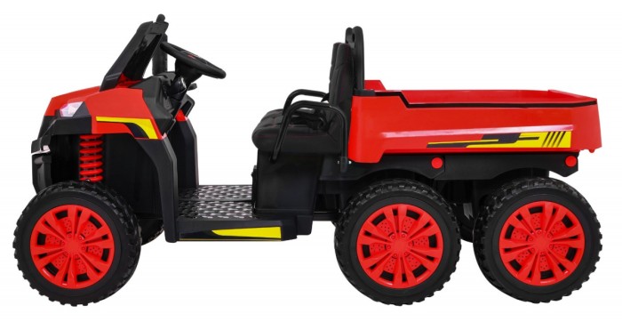 Autko Farmer Truck dla 2 dzieci Czerwony + Napęd 4x4 + Pilot + Kiper + Audio LED-4 7593 