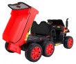 Autko Farmer Truck dla 2 dzieci Czerwony + Napęd 4x4 + Pilot + Kiper + Audio LED-9 7593 