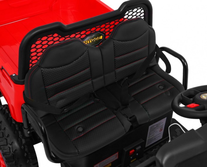 Autko Farmer Truck dla 2 dzieci Czerwony + Napęd 4x4 + Pilot + Kiper + Audio LED-11 7593 